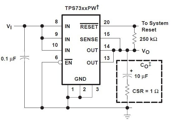 TPS73525DRVT block diagram