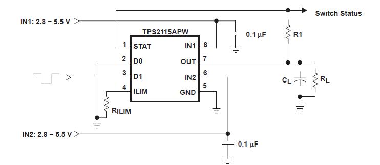 TPS2115APWR block diagram