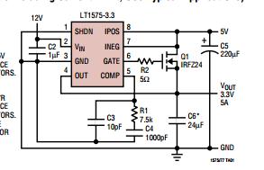 LT1577CS-3.3/2.8 circuit diagram