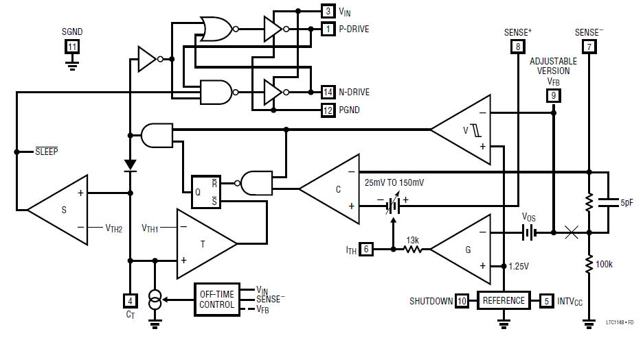 LTC1148HVIS-5#TR block diagram