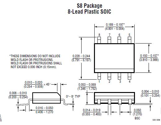 LTC1152CS8#TR package dimensions