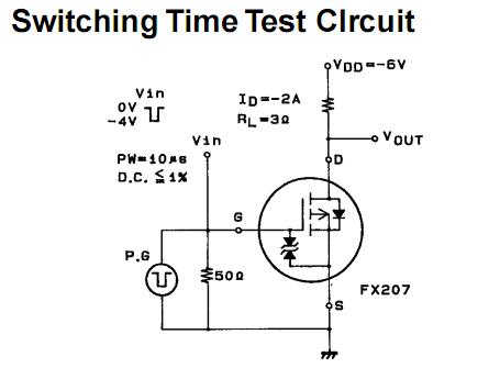 fx207 Switching Time Test Circuit