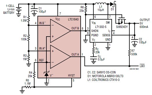 LTC1843CS8 circuit diagram