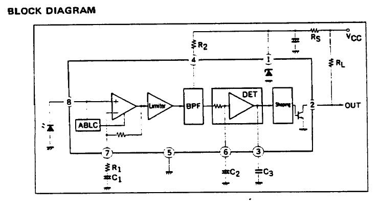 UPC1498H block diagram