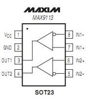 MAX9110EKA-T block diagram