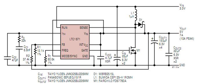 LTC1871EMS circuit diagram