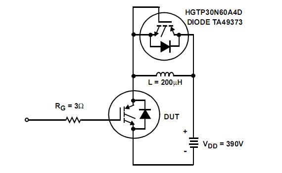 HGTG30N60A4D Test Circuit