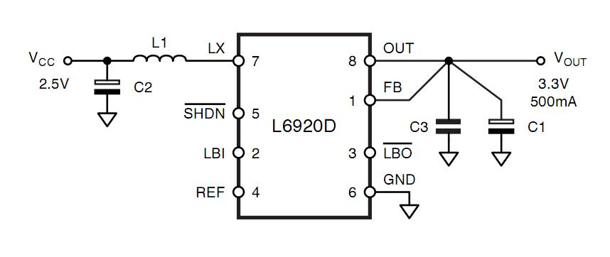 L6920DTR circuit diagram