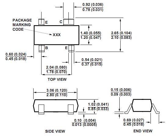 AT-41411-TR1 package dimensions