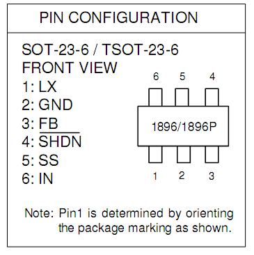 AIC1896PG Pin Configuration