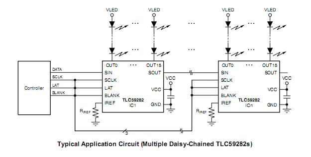 TLC59282DBQR pin connection