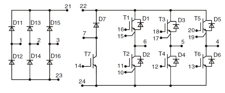 MUBW25-12A7 block diagram