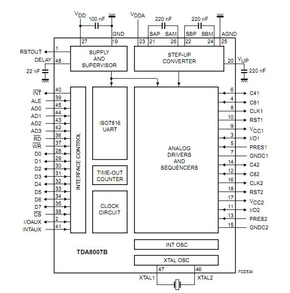 TDA8007BHL block diagram