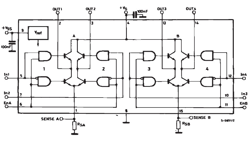 L298HN pin connection