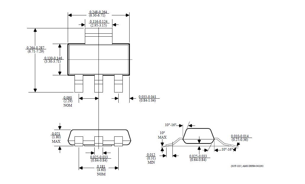 AMS1117 pin connection