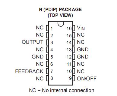 TL2575HV-15I Pin Configuration