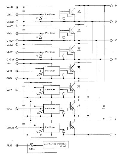7MBP150RA120-05 block diagram