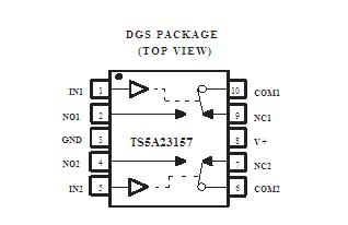 TS5A23157DGSR block diagram
