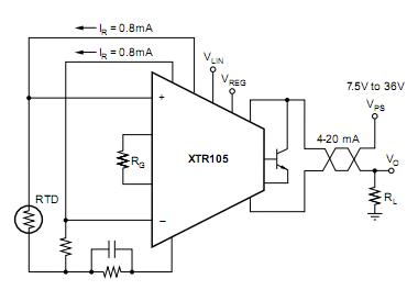 XTR105UA block diagram