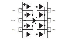 USBLC6-4SC6 block diagram