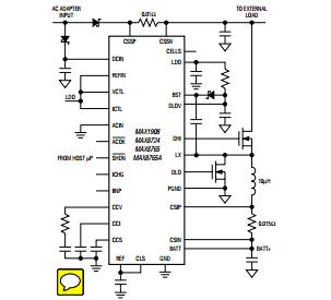 MAX8724ETI operating circuit