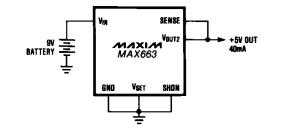 MAX666CPA+ operating circuit