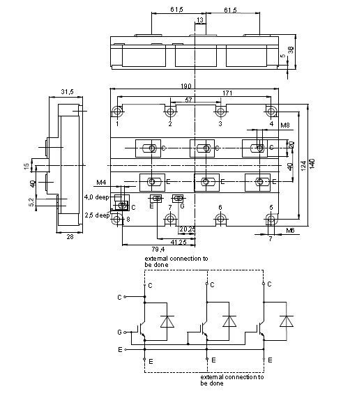 FZ1800R12KF4 block diagram
