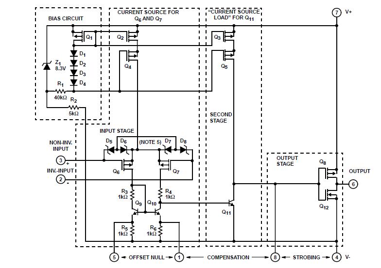 CA3130T Schematic Diagram