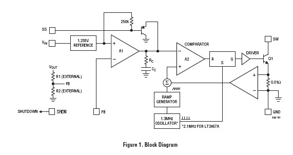 LT3467ES6#TRPBF block diagram