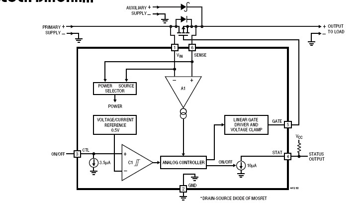 LTC4412IS6#TRPBF block diagram