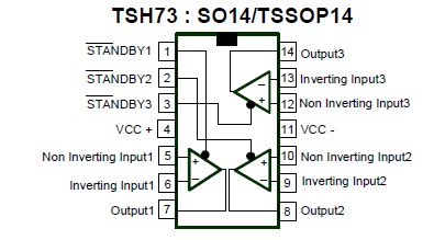 TSH73CDT pin connection