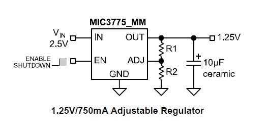  MIC3775YMM pin connection