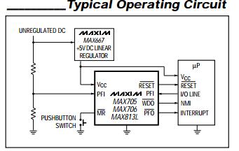 MAX708EPA+  Typical Operating Circuit