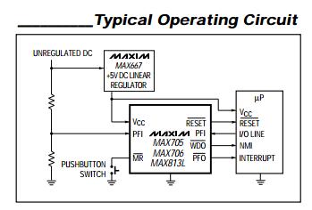 MAX813LCSA Typical Operating Circuit