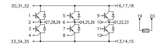 FS100R12KE3-B3 block diagram