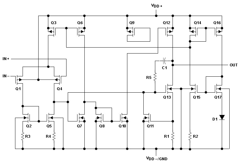 TLC2264CN pin connection