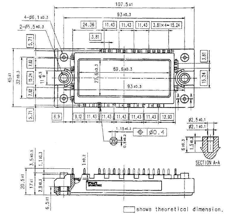 7MBR30SA060 dimension