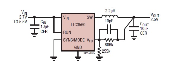 LT3560IS6#PBF block diagram