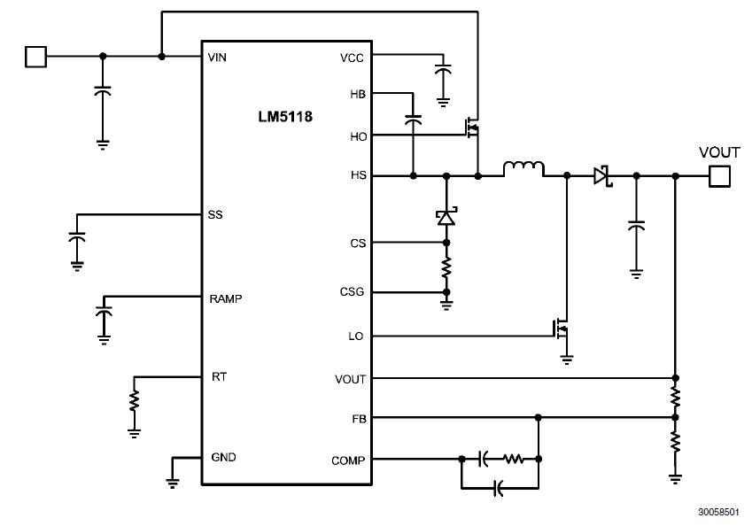 LM5118MHX block diagram