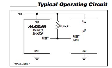 MAX809REUR+ Typical Operating Circuit