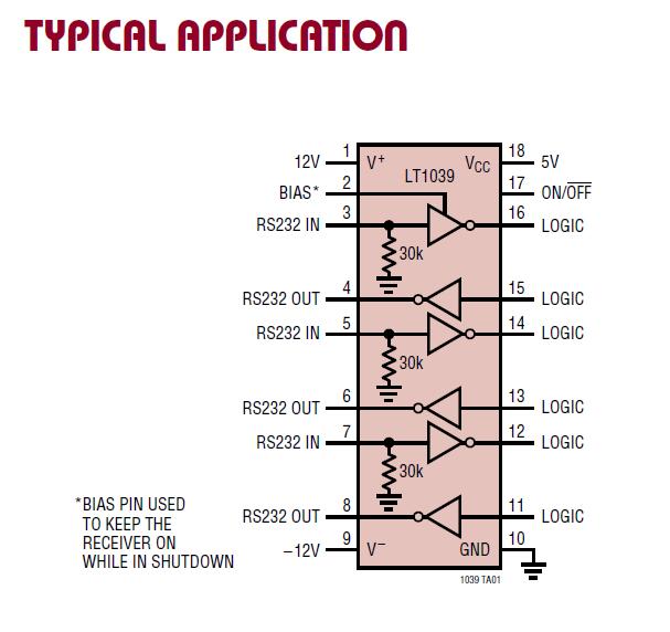 LT1039CSW pin connection