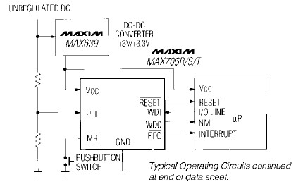 MAX708CPA pin connection