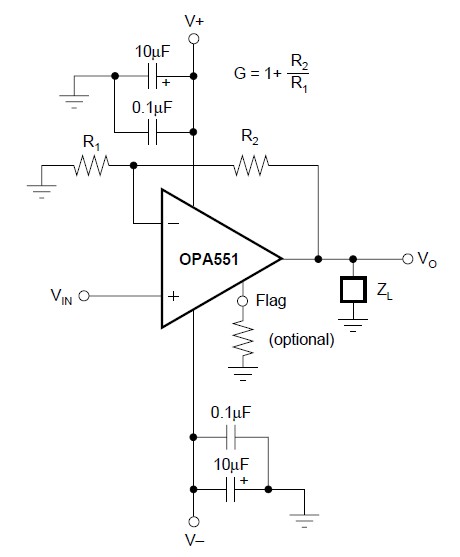 OPA552FAKTWT pin connection