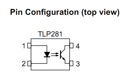 TLP281 pin connection