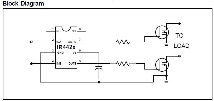 IR4427S pin connection