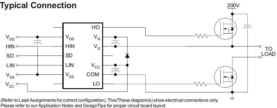 IR2010S pin connection