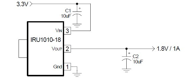 IRU1010-18CDTR pin connection