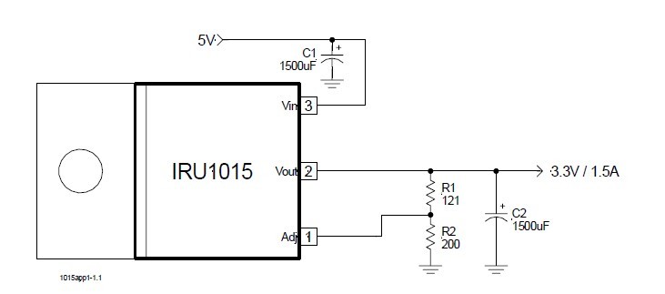 IRU1015CMTR pin connection
