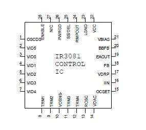 IR3081MTR pin connection