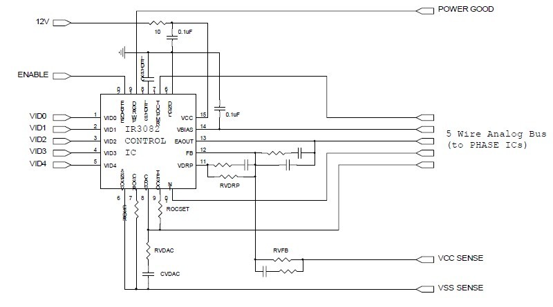 IR3082MTRPBF pin connection